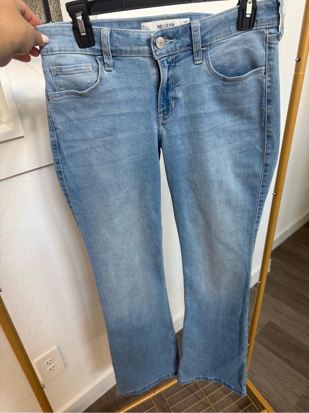 Hollister Light Blue Bootcut Denim Jeans